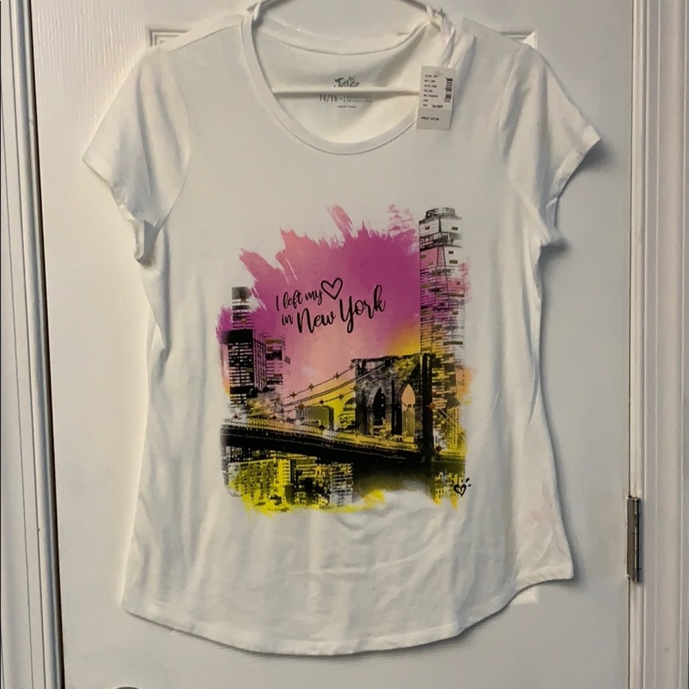 New York justice tee size 14/16